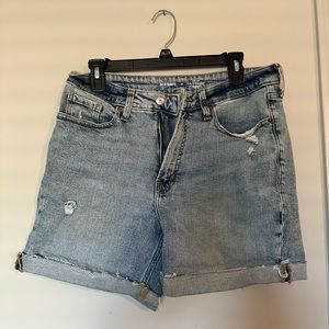 Denim jean shorts
